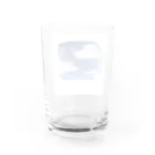【シマエナガグッズ】ちくわファクトリーの夜空　ふわふわ Water Glass :back