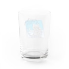 こび2号🐴の飛行機雲グラス。 Water Glass :back