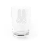 ButterConyのシンプルうさぎロゴマーク Water Glass :back