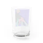 さ吉のルーズソックスネオンねぇさん Water Glass :back