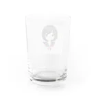 年中マスクの物憂げセーラー服ちゃん Water Glass :back