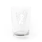 毒舌うさぎの毒舌うさぎ「へーすごいどうでもいい」 Water Glass :back