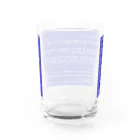 Ａ’ｚｗｏｒｋＳの一番コワいヤツ　ブルースクリーン Water Glass :back