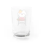  ふじねこ屋のテナーパンねこ Water Glass :back