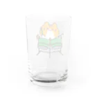  ふじねこ屋のダブルギターパンねこ Water Glass :back