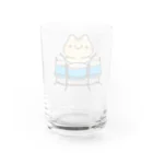  ふじねこ屋のトリプルチェロパンねこ Water Glass :back