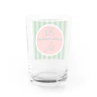 くまくま農園の西瓜カットロゴ大玉 Water Glass :back