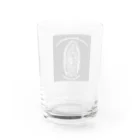 FIDES et VERITASのグアダルーペの聖母 木版Ver Water Glass :back