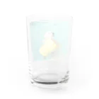 かかのバケツと戯れるシロクマ Water Glass :back