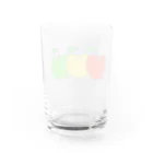 ハナのお店のりんご三兄弟 Water Glass :back