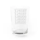 SaaStyle -サースティル-のT2D3（黒プリント）グラス Water Glass :back