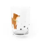 ちゃちゃまるふどーさんのてくてく柴くん Water Glass :back