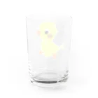 🤍一ノ瀬 彩 🐇⸒⸒ suzuri支店🤍の甘えんぼヒヨコ【ゆめかわアニマル】 Water Glass :back