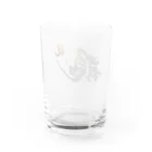 小雪華の福龍文字「龍」 Water Glass :back