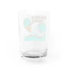 sandy-mのチョコミントアイス＆ビッグウェーブ Water Glass :back