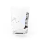 にゃん助さんのもののにゃん助さんのグラス Water Glass :back