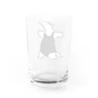 いきものや　のの（別館）の文字無し通さぬ色白ミナミコアリクイ Water Glass :back