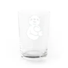 まめふくろうのしろくまちゃん Water Glass :back