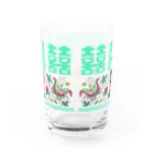 Atelier.a.dot アトリエ・エードットのダブルハピネス花蝶 Water Glass :back