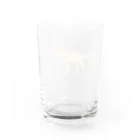 私のラブラドールのWhite Labrador  Water Glass :back