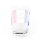 ハナのお店のトリコロールなトラ Water Glass :back