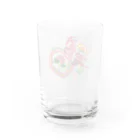 小雪華の花文字「福」 Water Glass :back