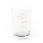 虹色珊瑚礁☆SUZURI店の苺ショートケーキ(name入り） Water Glass :back