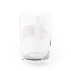 moumouchickenのピンクのミック。 Water Glass :back