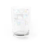 ざっか 夜光昼夢の#乱反射は鬱に効く Water Glass :back