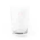 歩行者天国の牛乳グラス　赤 Water Glass :back