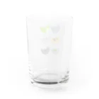 くるっぽShopのハトの仲間たち Water Glass :back