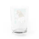 LalaHangeulの虎の仔たちは仲良しです　ハングルデザイン Water Glass :back