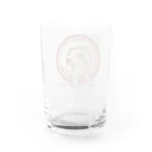 ari designのつけまつげな犬 Water Glass :back