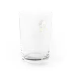 みみはんこ/消しゴムはんこのKokopelli (+logo) Water Glass :back