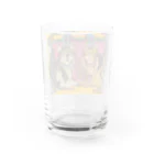 ねこのLAPHCONESSの阿吽の狛猫ラフ子とヴーリン Water Glass :back