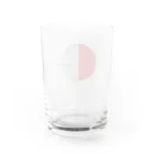 Makaroni_Zのお店の西半球 ホワイト Water Glass :back