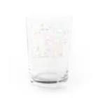 コラージュイラスト作家なおちるのうさぎの畑模様 Water Glass :back