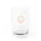 アキバウリの必勝だるまのカバンの何かだよ！・yellow Water Glass :back