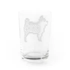 こぐみのピクセル柴犬(黒) Water Glass :back