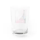 盛り塩 盛子(もりじお もりこ)の陽キャなつこグラス Water Glass :back