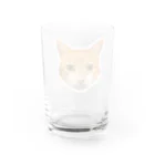猫カフェ ぶぅたんグッズショップの絵文字チャロさん Water Glass :back