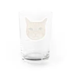 猫カフェ ぶぅたんグッズショップの絵文字マビくん Water Glass :back