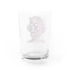 れいしょうのSUZURIのNFT風の狼 ~Wolf Face Is Scary~ Water Glass :back