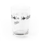 緋月のモノトーンオランダ Water Glass :back