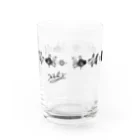 緋月のモノトーンオランダ Water Glass :back