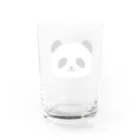 らくがきクオリティのふわふわパンダ Water Glass :back