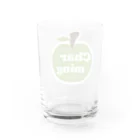 キッズモード某のチャーミングアップル(青りんご) Water Glass :back