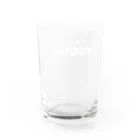 TODOQ（トドキュー）のTODOQロゴ ホワイト Water Glass :back