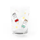 Miiiさんの猫っかぶりウッサ氏【星】 Water Glass :back
