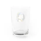 くまとむっち🦦のしんじゅな赤ちゃん名画（ロゴ有り） Water Glass :back